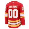 Maillot de Hockey Calgary Flames Personnaliser Fanatics Premium 2024-25 Rouge Domicile - Homme